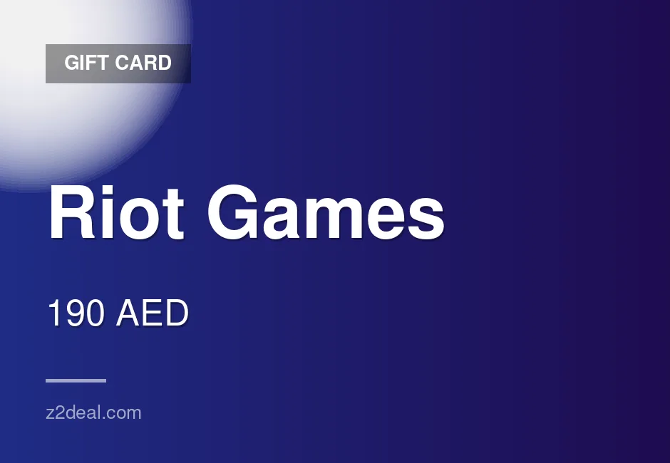 Buy Riot Games Gift Card | 190 AED | Clean Transaction