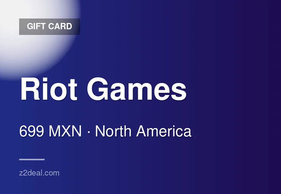 Digital Riot Games Gift Card | 699 MXN | Mexico | Straightforward Order