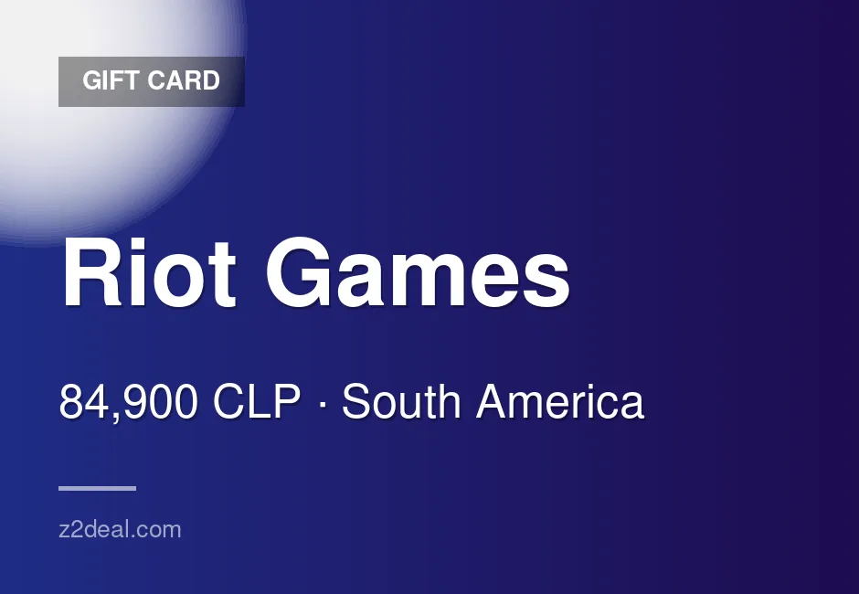 Buy Riot Games Gift Card | 84,900 CLP | Chile | Clean Transaction