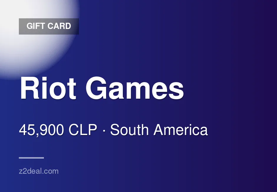 Reliable Riot Games Gift Card - 45,900 CLP - Chile - Order With Confidence