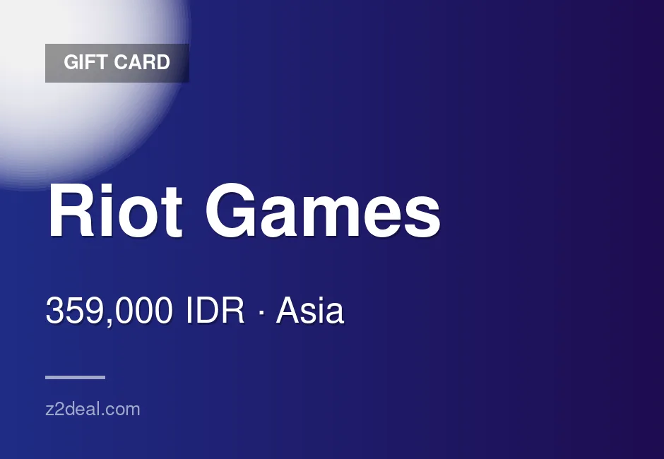 Riot Games Gift Card - 359,000 IDR - Indonesia - Secure Ordering