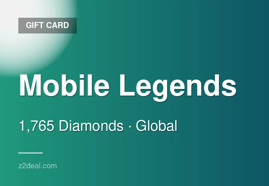 Quick Mobile Legends Gift Card - 1,765 Diamonds - In-Game Currency - Mobile Friendly - Global - Mobile - Prompt Delivery