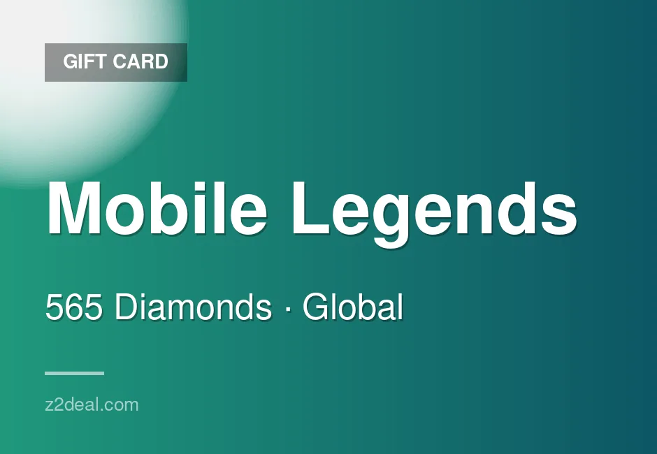 Instant Mobile Legends Gift Card | 565 Diamonds | Global | Mobile | Works Worldwide | Smooth Delivery