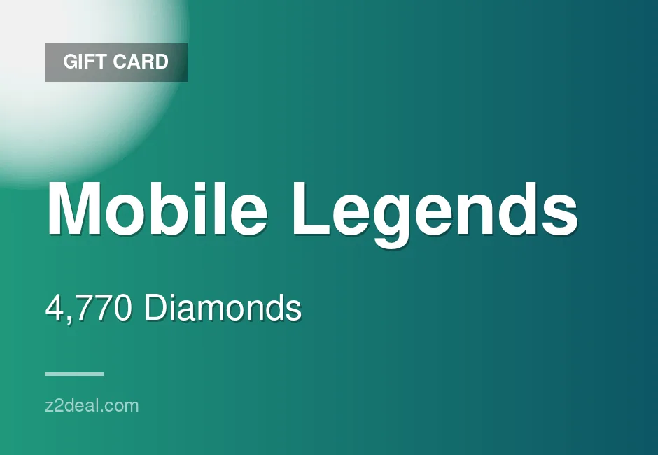 Reliable Mobile Legends Gift Card - 4,770 Diamonds - Mobile - In-Game Currency - Mobile Friendly - Australia - Ready to Redeem
