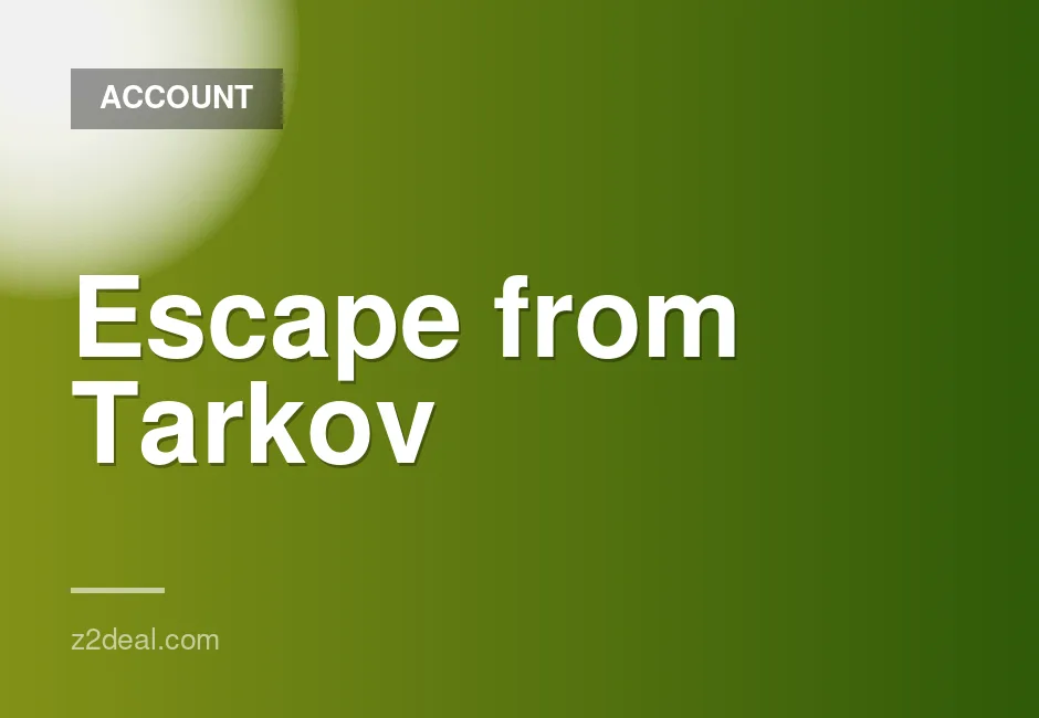 Escape from Tarkov with PVE Zone DLC - 0 Hours Played, Full Access, Quick Delivery
