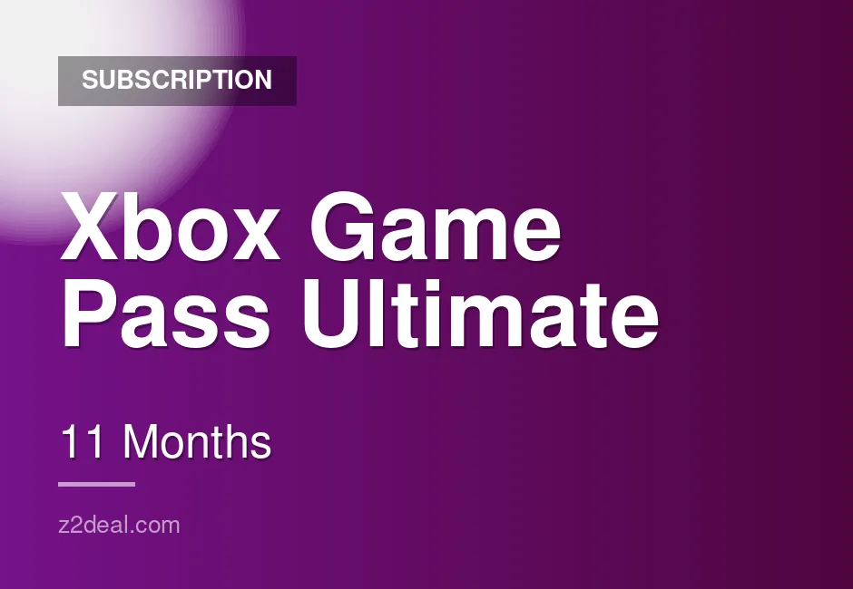 Xbox Game Pass Ultimate Subscription - 11 Months - Europe - Full Premium Access - Well Reviewed