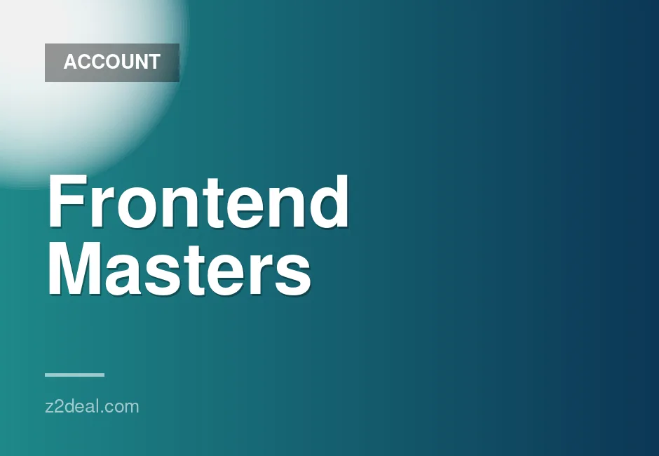 Frontend Masters 1 Month Account with Automated Delivery and Full Privacy