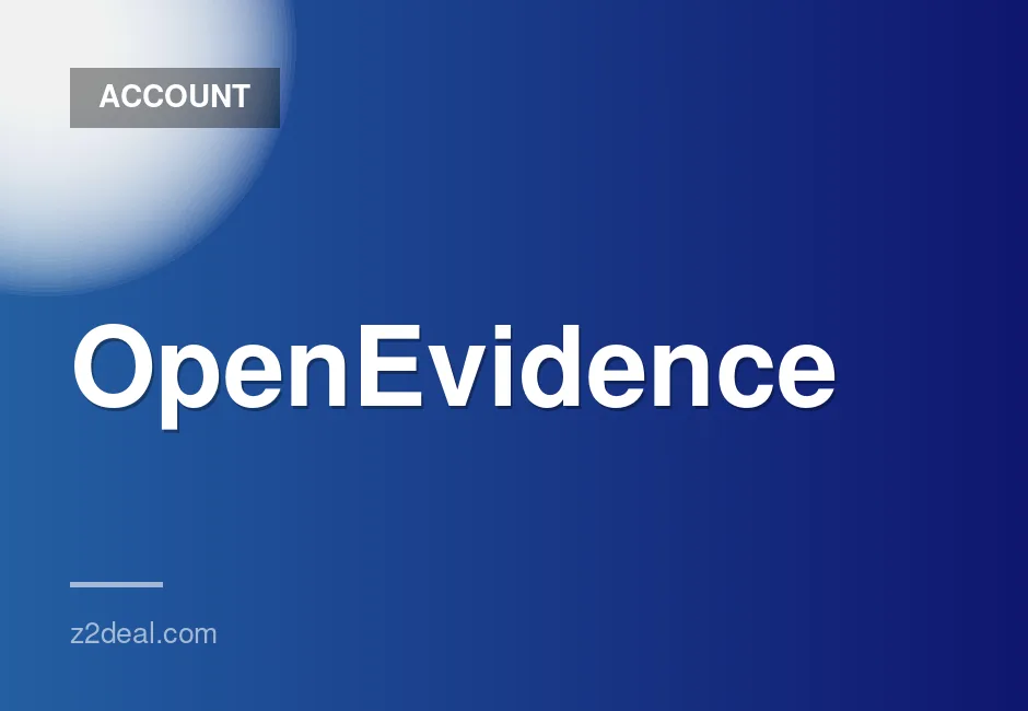 Medical AI Personal Account for Sale on OpenEvidence Marketplace