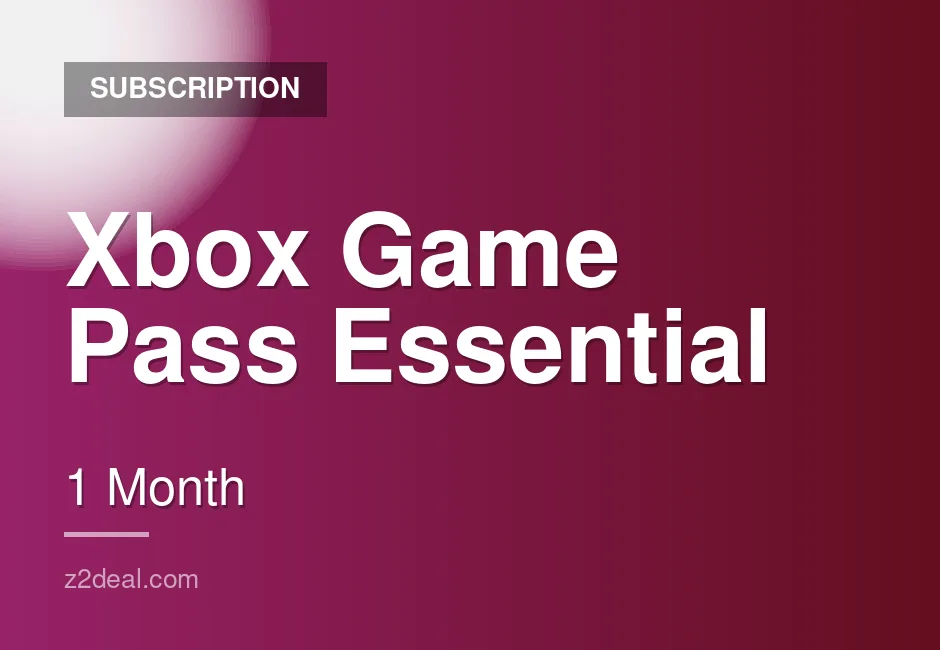 Buy Xbox Game Pass Essential Subscription | 1 Month | Global | Hassle-Free