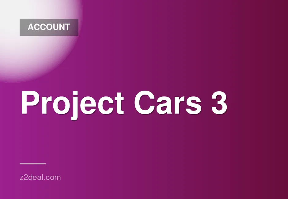 Project Cars 3 Steam Account for Global Access