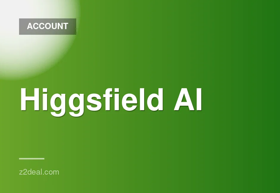 Higgsfield AI Plus 1 Month Subscription with Private Account and Full Warranty