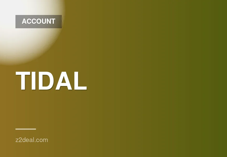 1 Month Premium TIDAL Account - Personal Use Only