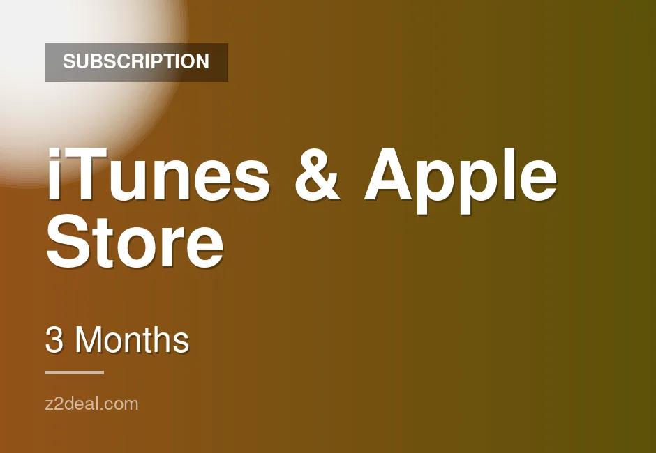 Reliable iTunes & Apple Store Subscription - 3 Months - Warranty Included - Quick Turnaround - Guided Process