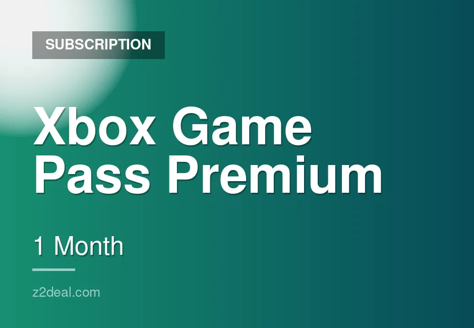 Quick Xbox Game Pass Premium Subscription - 1 Month - Full Premium Access - India - Prompt Delivery
