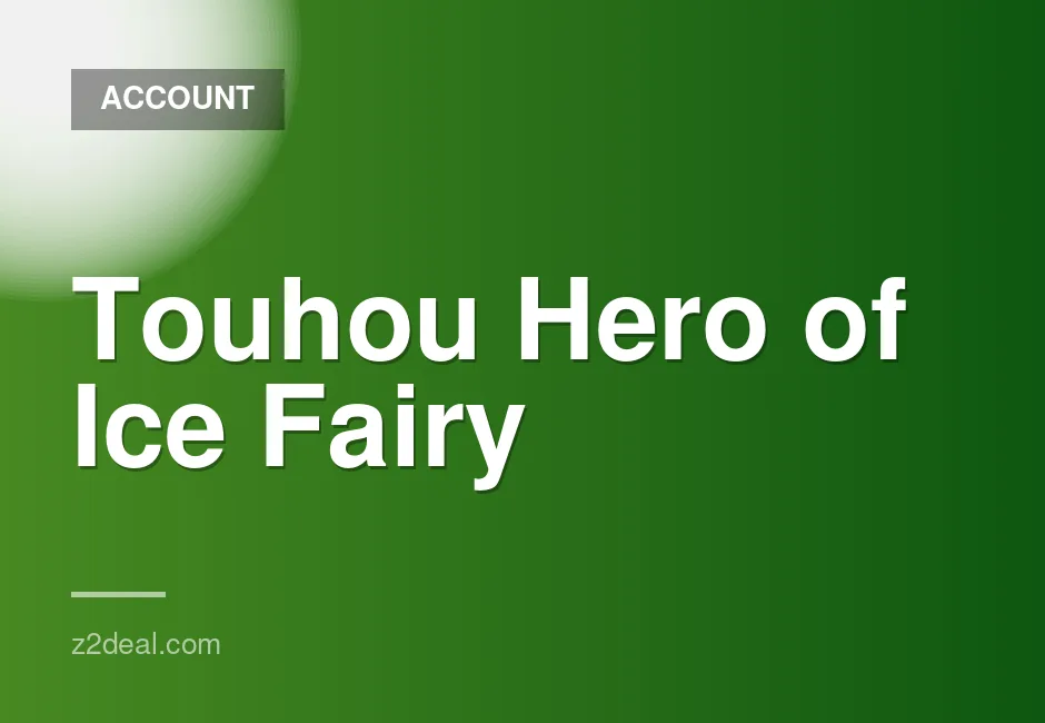 New Steam Account for Touhou Hero of Ice Fairy - 0 Hours Played, Data Changeable, Quick Delivery
