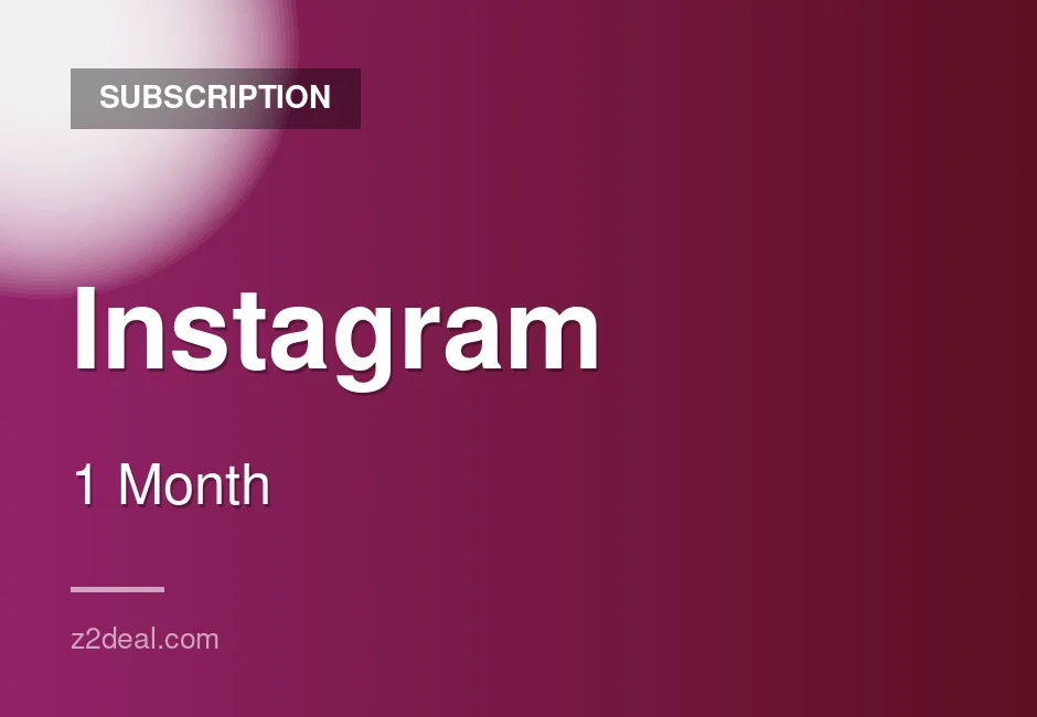 Reliable Instagram Subscription - 1 Month - Quick Turnaround