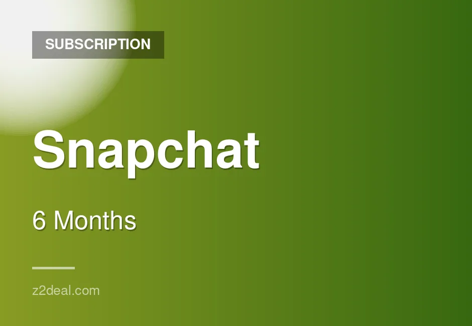 Buy Snapchat Subscription | 6 Months | Instant Delivery | Full Premium Access | Simple Activation