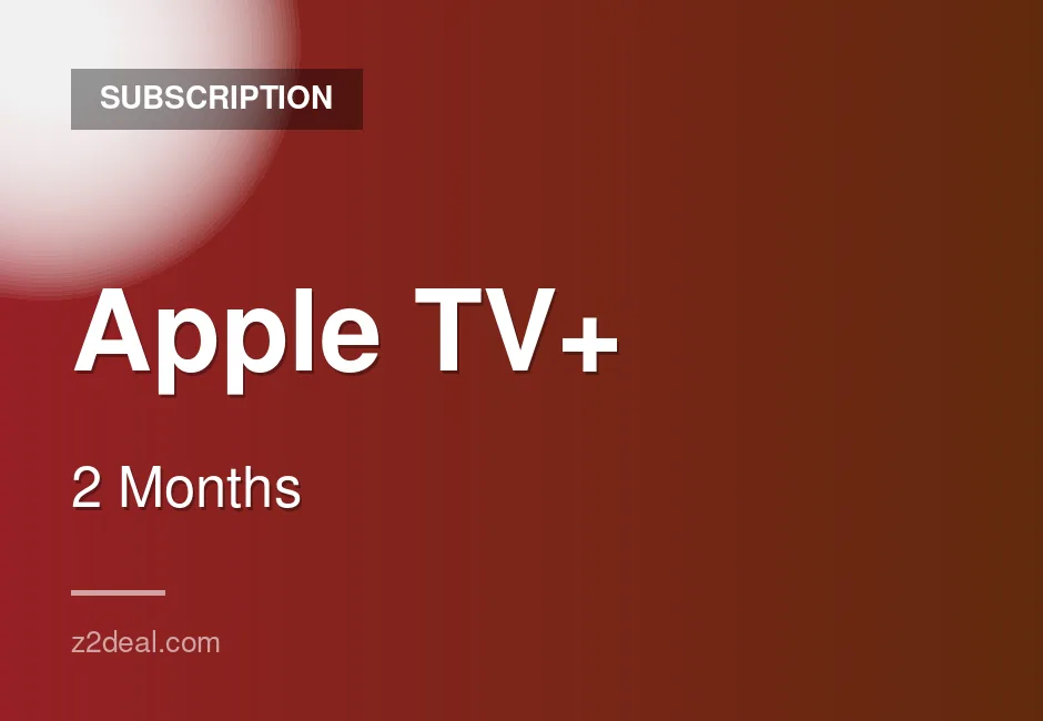 Apple TV+ Subscription - 2 Months - Official Source - Ad-Free - 4K Quality - Secure Ordering