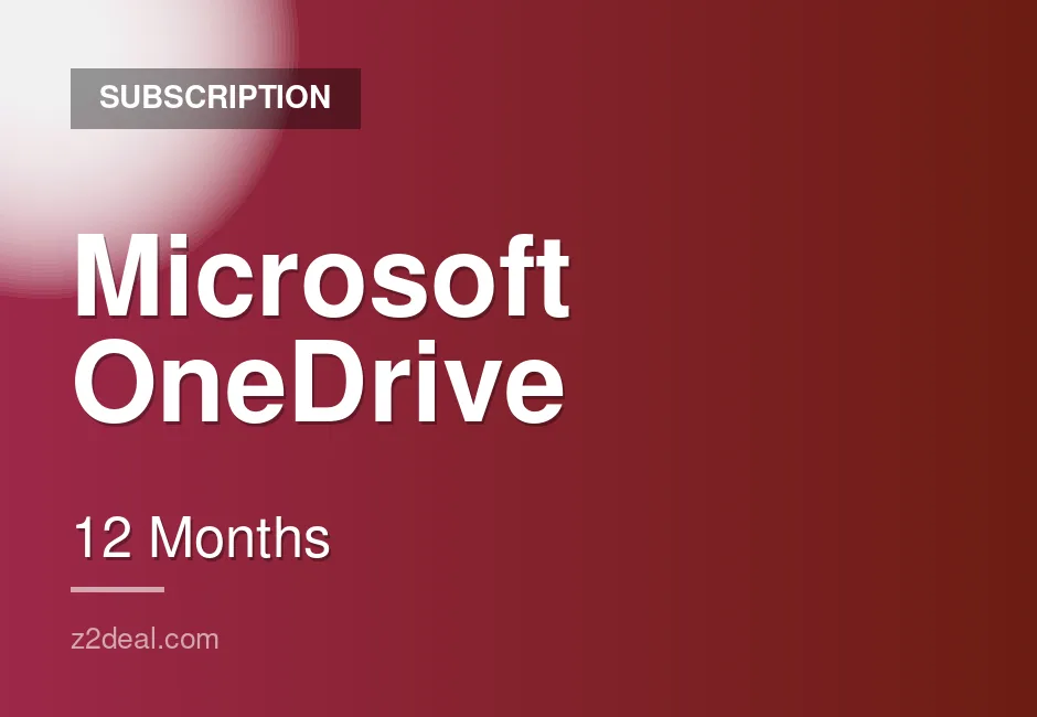 Buy Microsoft OneDrive Subscription | 12 Months | All Devices | Instant Delivery | Official Source | Clean Transaction