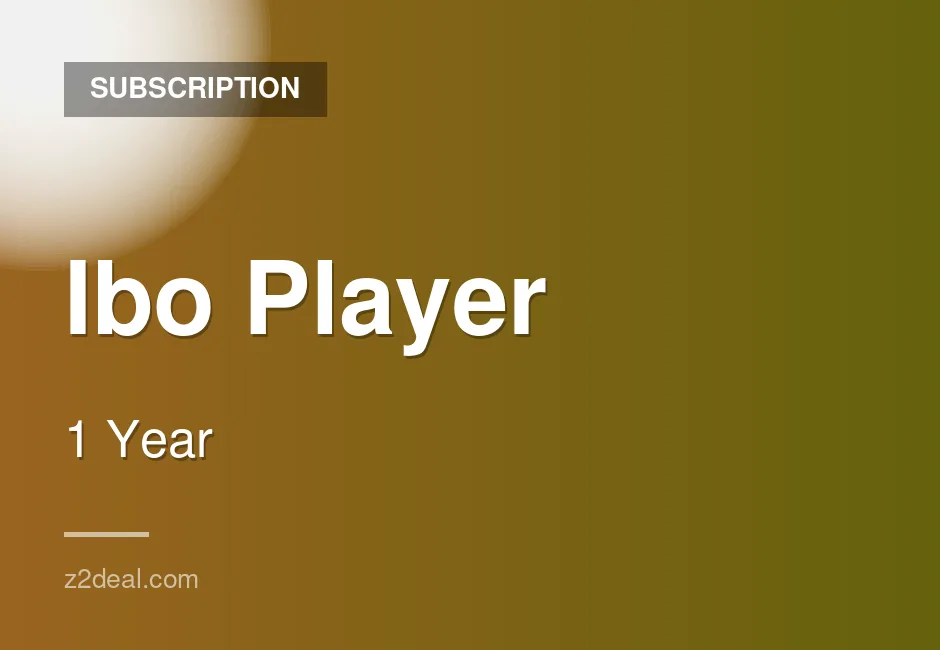 Buy Ibo Player Subscription | 1 Year | Mobile Ready | Full Premium Access | Works Worldwide | Clean Transaction