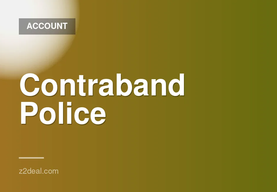 Contraband Police game account for sale with buyer protection