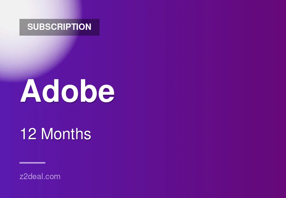 Quick Adobe Subscription - 12 Months - Trial Offer - Private Account - Mobile Ready - No Waiting Around
