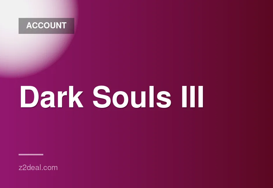 Dark Souls III Premium Account with Buy One Get One Free Offer and Warranty