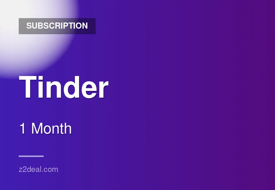Premium Tinder Subscription | 1 Month | Saudi Arabia | Hassle-Free