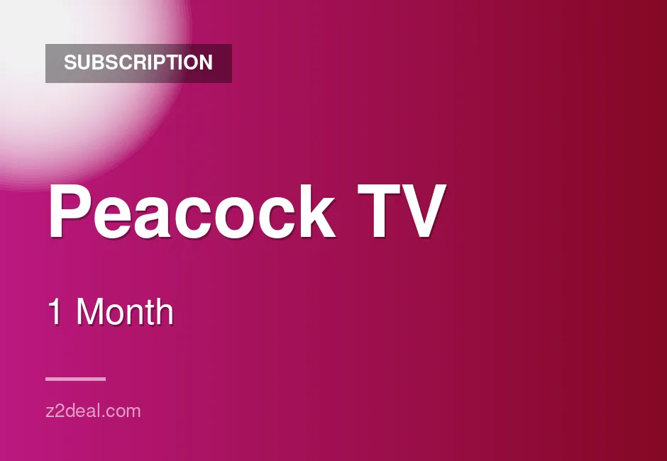 Genuine Peacock TV Subscription - 1 Month - Full Premium Access - Dependable Seller