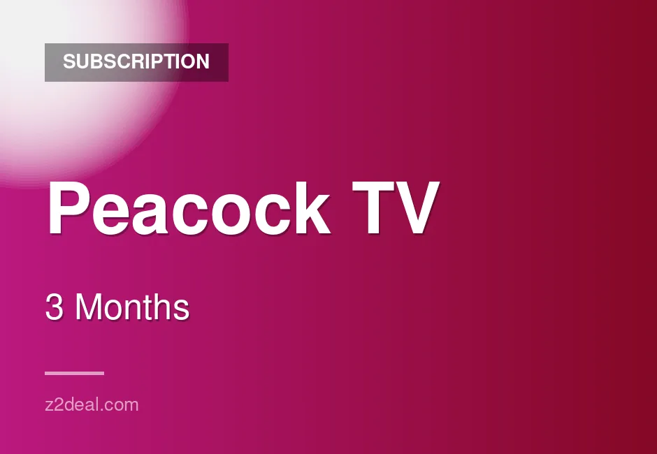 Quick Peacock TV Subscription - 3 Months - Full Premium Access - Mobile Ready - Warranty Included - No Waiting Around