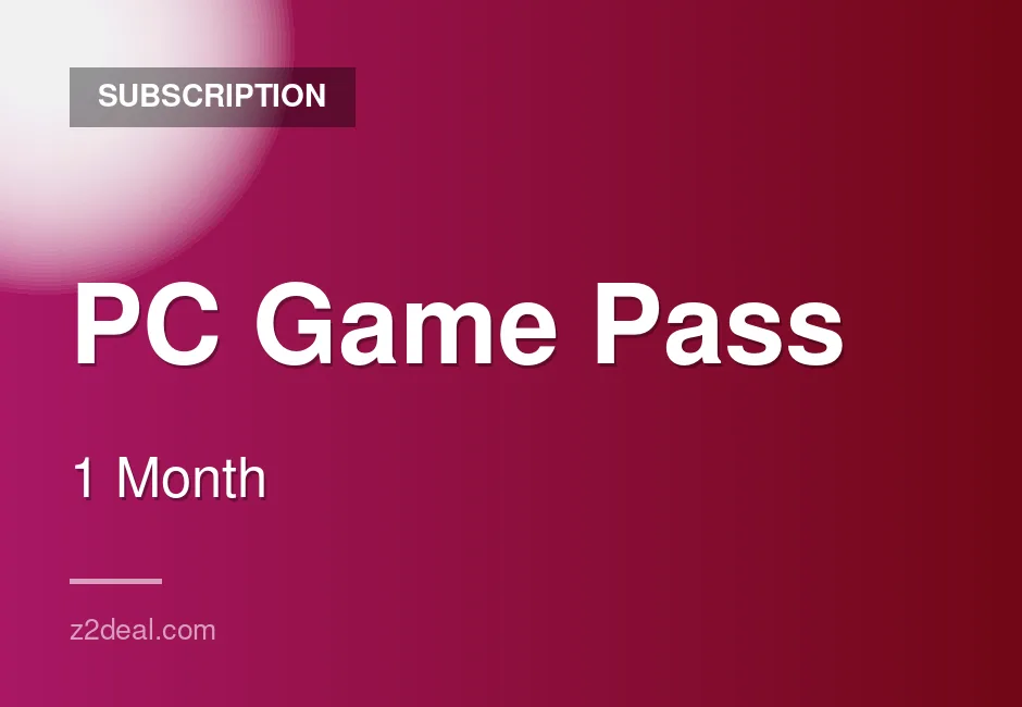 Genuine PC Game Pass Subscription - 1 Month - Stackable - Trial Offer - Sweden - Safe Checkout