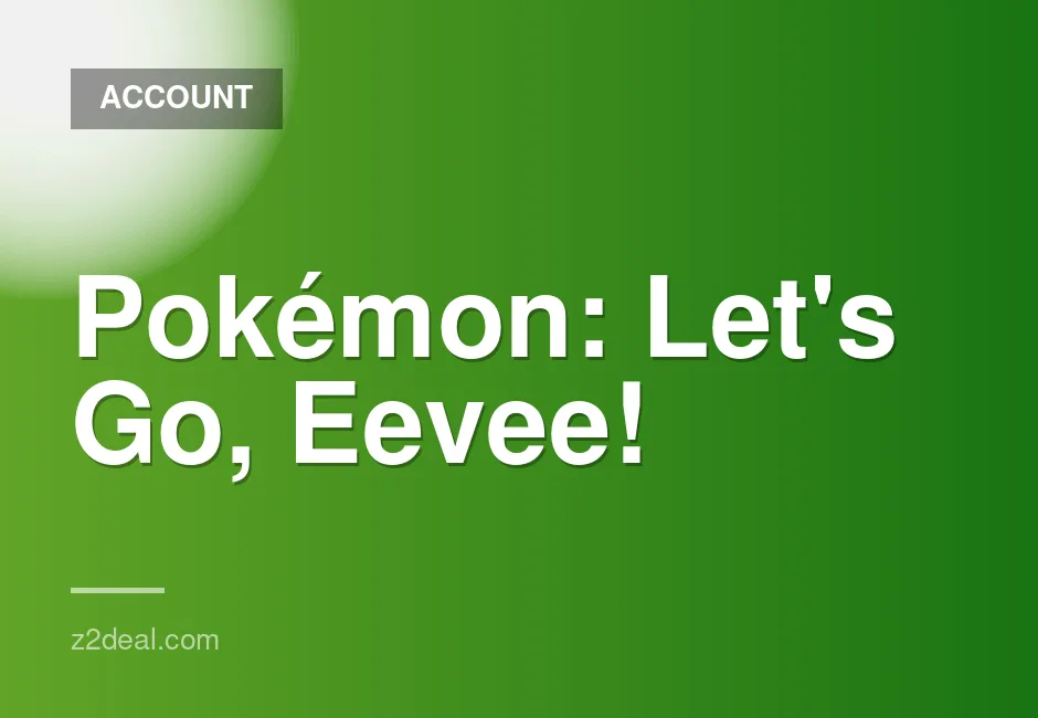 Nintendo Switch Pokémon: Let's Go, Eevee! digital game code for sale