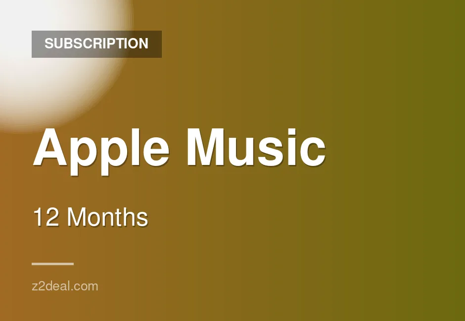 Apple Music Subscription - 12 Months - Spain - Verified Plan