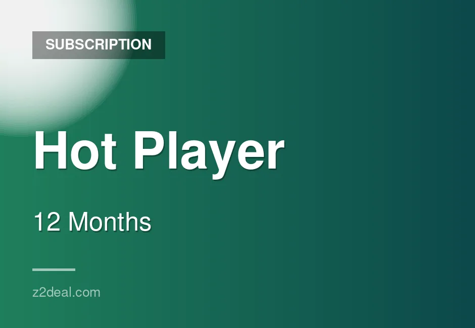 Quick Hot Player Subscription - 12 Months - Mobile Ready - Global - No Waiting Around