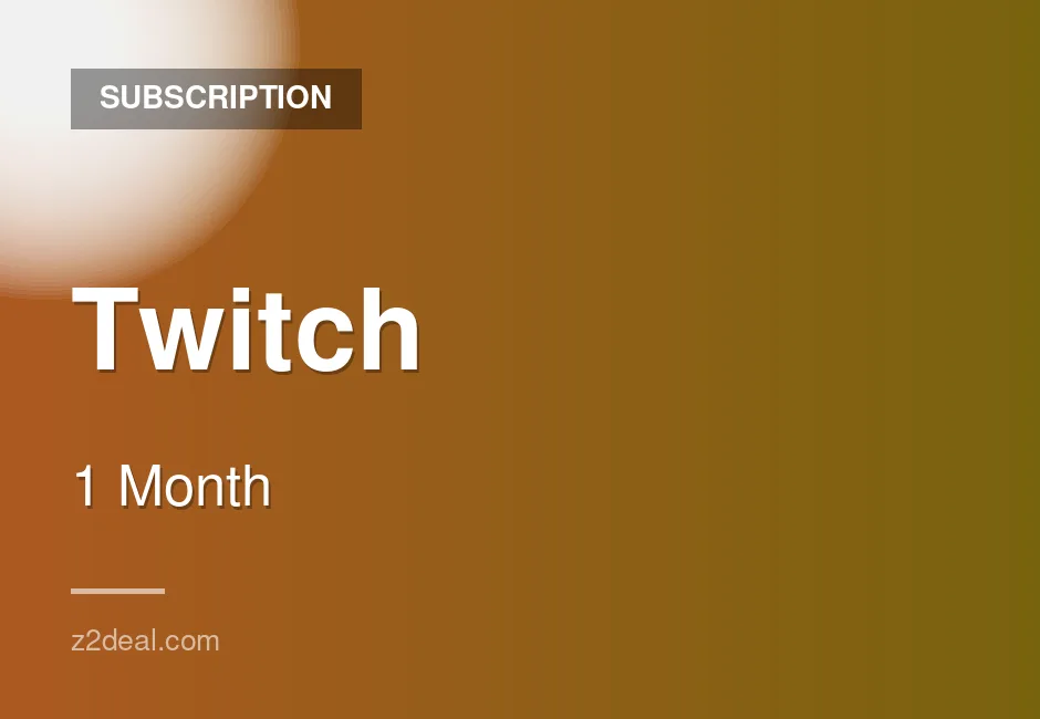 Premium Twitch Subscription | 1 Month | Hassle-Free