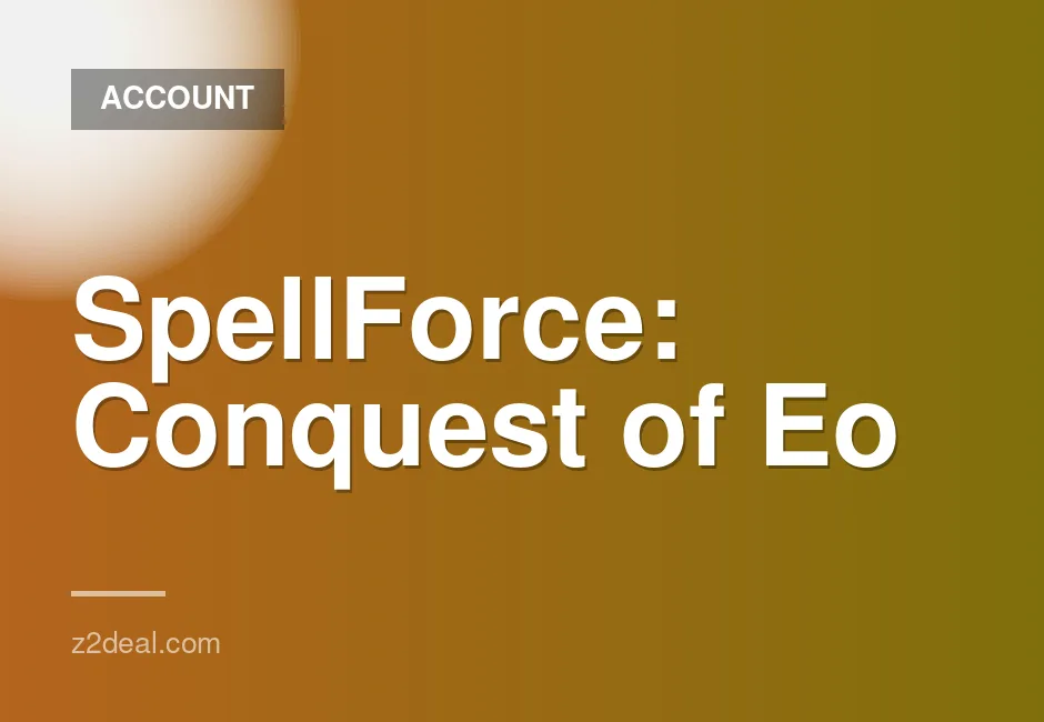 New Steam Account for SpellForce: Conquest of Eo, 0 Hours Played, Data Change Available, Quick Delivery