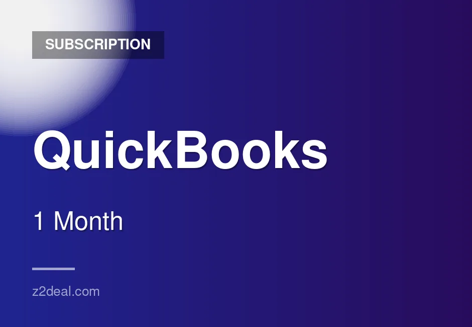 Instant QuickBooks Subscription | 1 Month | Full Premium Access | Easy Checkout
