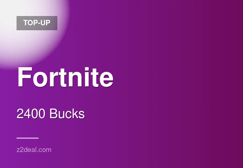 Trusted Fortnite Top-Up - 2400 Bucks - Well Reviewed