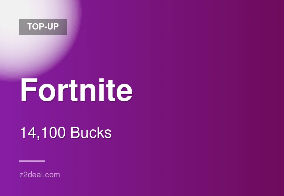 Quick Fortnite Top-Up | 14,100 Bucks | Clean Transaction
