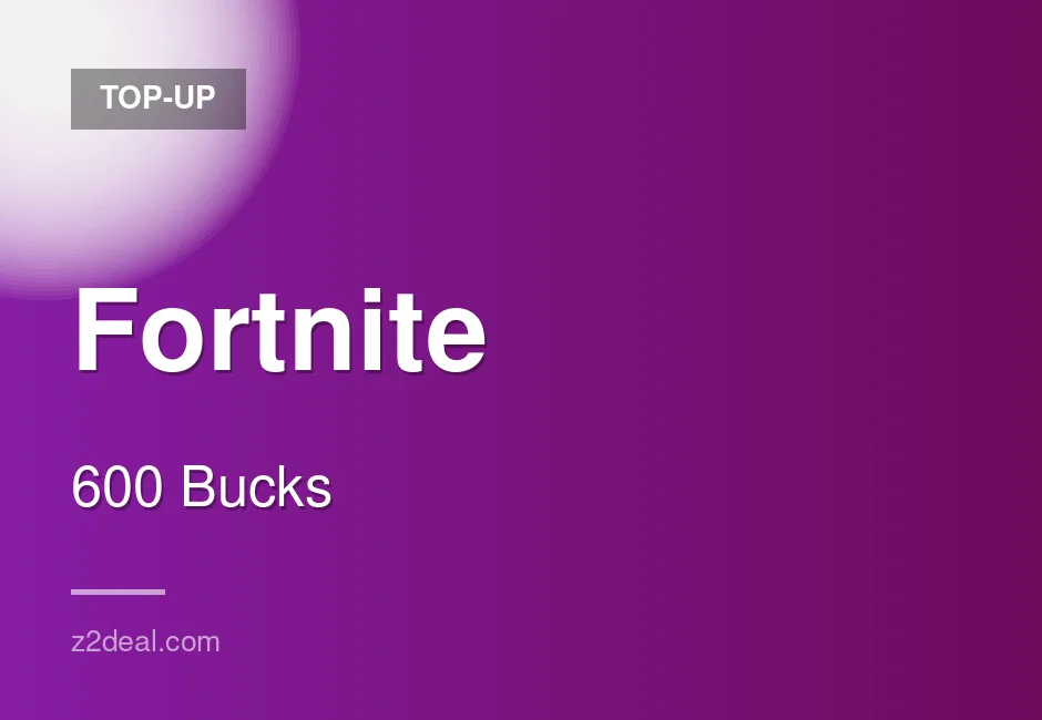 Premium Fortnite Top-Up | 600 Bucks | Direct Top-Up | Proven Seller