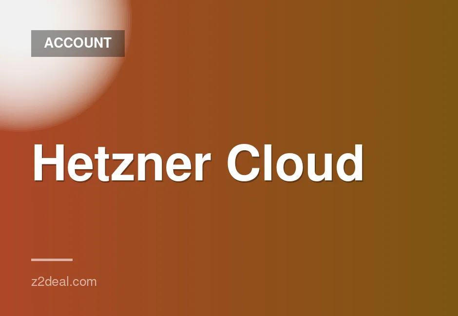 Hetzner Cloud account with limit of 5, quick delivery under 5 minutes, includes all documentation