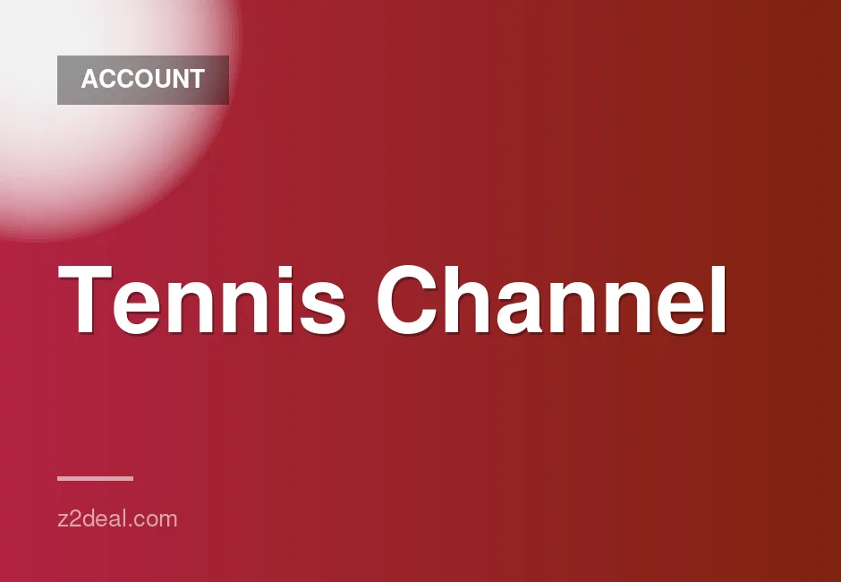 Tennis Channel Premium 6-Month Shared Account with Ad-Free Experience and Fast Delivery