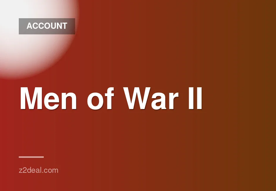 New Men of War II Steam Account with Fully Customizable Details