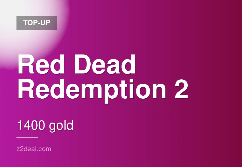 Quick Red Dead Redemption 2 Top-Up - 1400 Gold - Great Price - Xbox - Direct Top-Up - Ready to Use