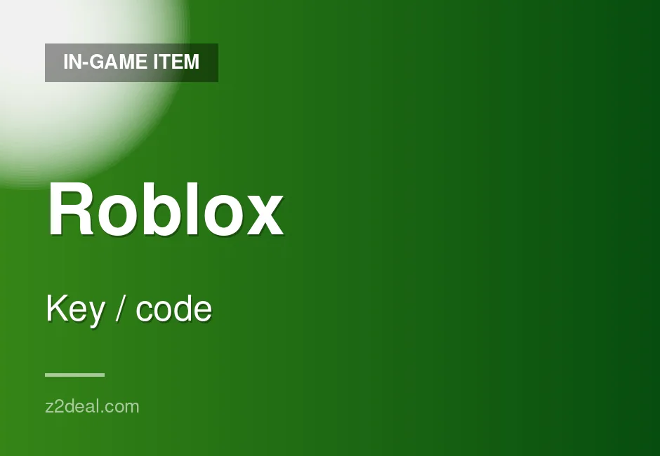 Instant Roblox In-Game Item | Key Delivery | Xbox | Global | Clean Transaction