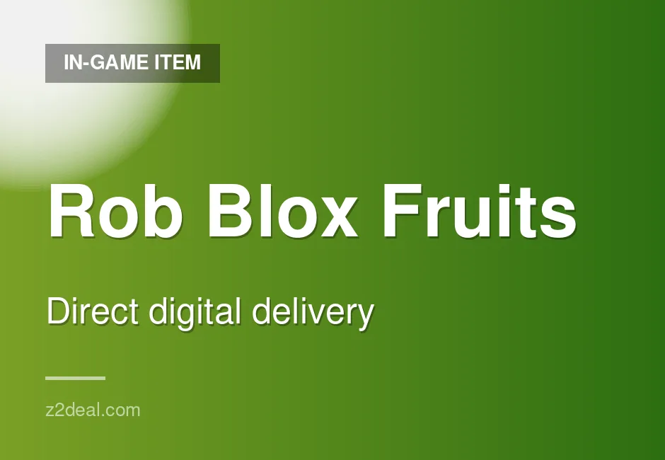 Premium Rob Blox Fruits In-Game Item | Careful Handling