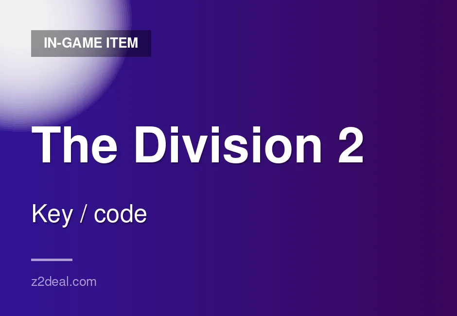Trusted The Division 2 In-Game Item | Key Delivery | Safe Method | Fast Delivery | Easy Checkout