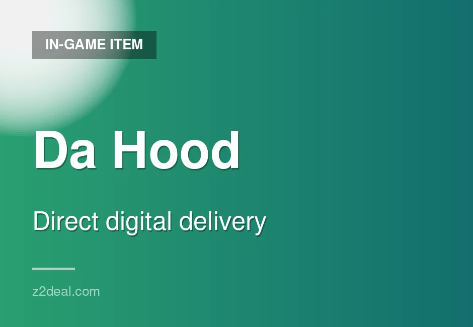 Premium Da Hood In-Game Item | 24/7 Support | Trusted Seller