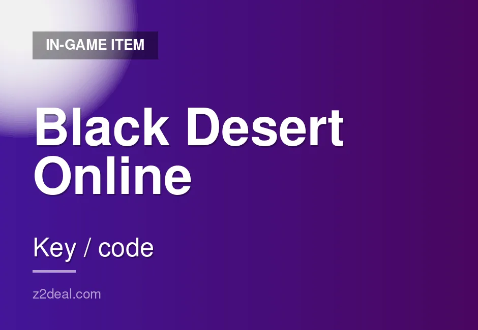 Genuine Black Desert Online In-Game Item - Key Delivery - Warranty Included - PC - Same-Day Delivery