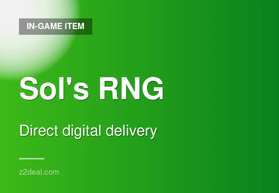 Premium Sol's RNG In-Game Item | 24/7 Support | Instant Delivery | Simple Process